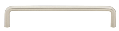 6 1/4 Inch (6 Inch c-c) Solid Brass Wire Pull (Brushed Nickel Finish)