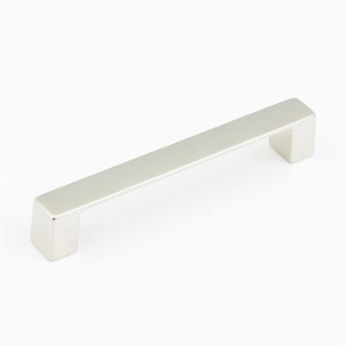 6 3/8 Inch (6 1/4 Inch c-c) Classico Smooth Cabinet Pull (Brushed Nickel Finish)