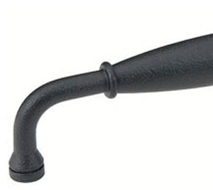 6 3/8 Inch (6 Inch c-c) Wrought Steel Normandy Fixed Pull (Matte Black Finish)