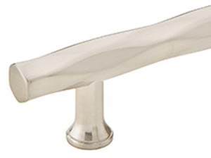 6 Inch (4 Inch c-c) Solid Brass Tribeca Pull (Brushed Nickel Finish)
