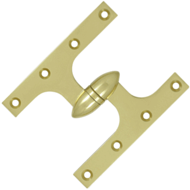 Solid Brass Olive Knuckle Hinges Collection - Solid Brass 5 x 3 1