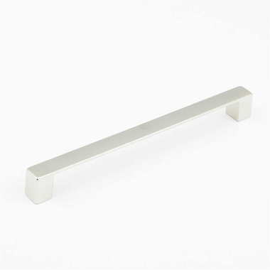 8 1/8 Inch (7 1/2 Inch c-c) Classico Smooth Cabinet Pull (Brushed Nickel Finish)