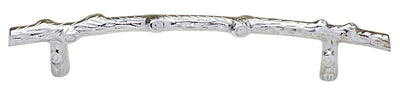 8 5/8 Inch Tree Branch Door Pull (Polished Chrome Finish)