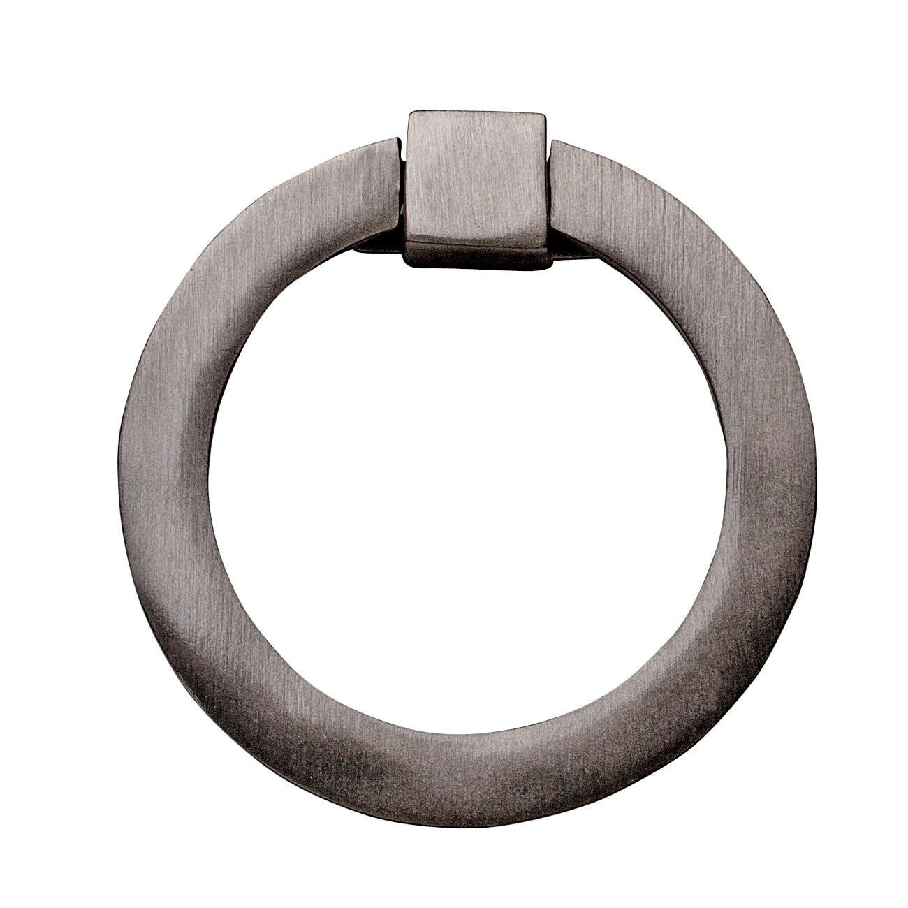 3 Inch Mission Style Solid Brass Drawer Ring Pull (Brushed Nickel)