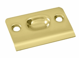 2 1/8 Inch Deltana Strike Plate (Polished Brass Finish)