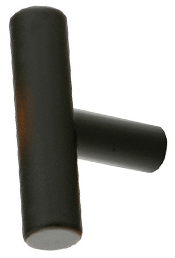Emtek 2 Inch Solid Brass Bar Knob (Oil Rubbed Bronze Finish)
