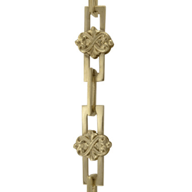 1 Foot Solid Brass Heavy Chain (Polished Brass Finish)