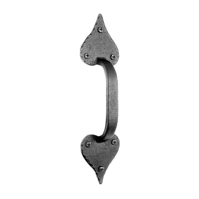 10 1/2 Williamsburg Heart Shape Door Pull (Forged Iron)