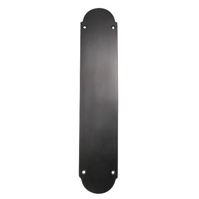 12 Inch Solid Brass Traditional Oval Push Plate (Oil Rubbed Bronze)