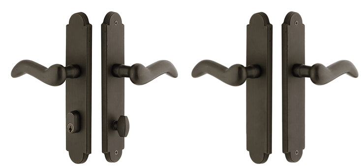 Sandcast Arched Style Stretto Passage Entryway Set (Oil Rubbed Bronze Finish)