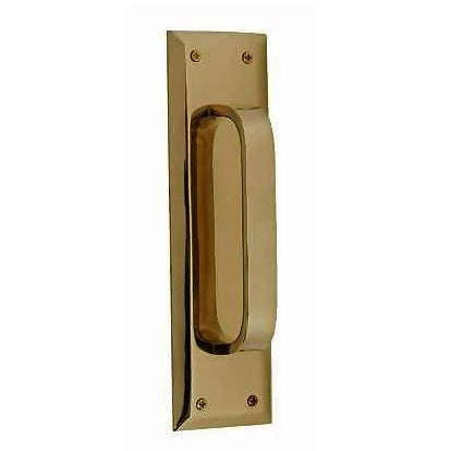 10 Inch Quaker Style Door Pull Plate (Antique Brass Finish)