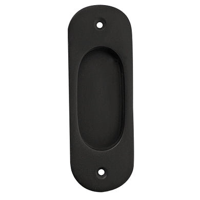 5 Inch Solid Brass Traditional Style Oval Pocket Door Pull (Oil Rubbed Bronze Finish)