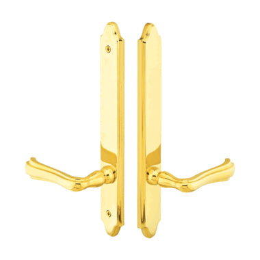 Solid Brass Concord Style Dummy Pair Multi Point Lock Trim (Polished Brass Finish)