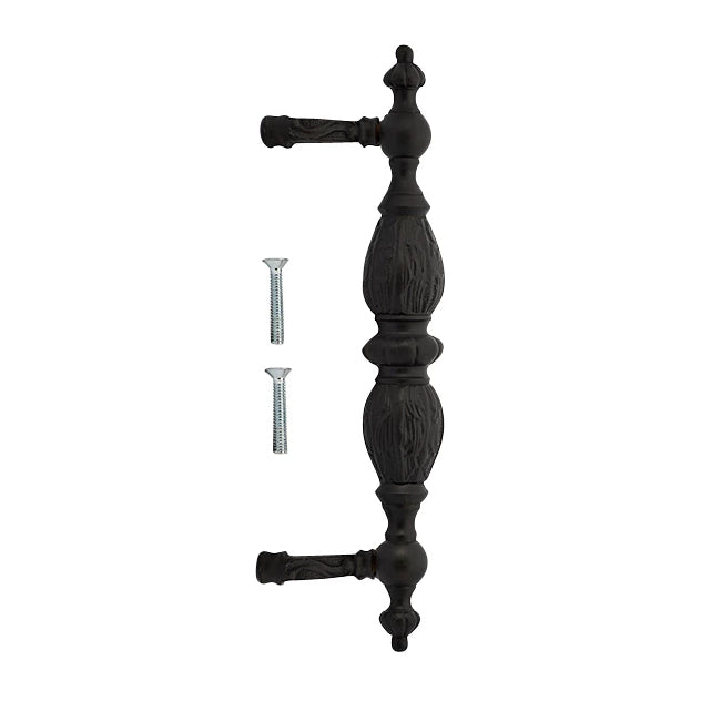 10 Inch Solid Brass Large Victorian Pull (Oil Rubbed Bronze Finish)
