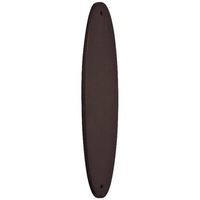 11 Inch Solid Brass Traditional Oval Push Plate (Oil Rubbed Bronze Finish)