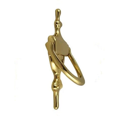 6 1/2 Inch (6 1/4 Inch c-c) Solid Brass Traditional Door Knocker (Polished Brass Finish)