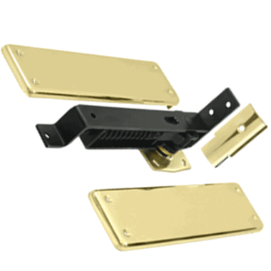 Double Action Solid Brass Spring Hinge (Polished Brass Finish)
