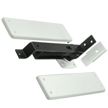 Double Action Solid Brass Spring Hinge (White Finish)