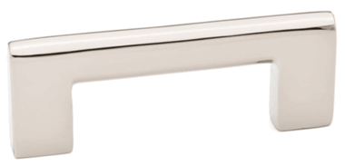 16 5/8 Inch Overall (16 Inch c-c) Brass Trail Pull (Polished Nickel Finish)