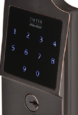 Emtek E4002 Electronic Keypad Lever Set (Venetian Bronze Finish)