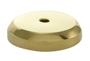 1 1/4 Inch Solid Brass Traditional Round Back Plate (Polished Brass Finish)