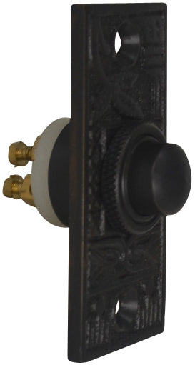 Solid Brass Broken Leaf Door Bell (Oil Rubbed Bronze Finish)