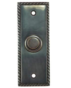 3 1/3 Inch Solid Brass Doorbell Button (Oil Rubbed Bronze Finish)