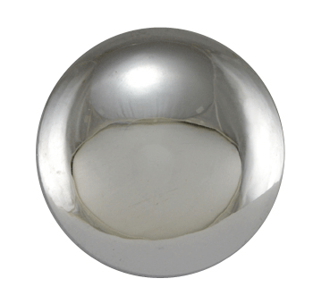 1 1/2 Inch Solid Brass Traditional Round Knob (Polished Chrome Finish)