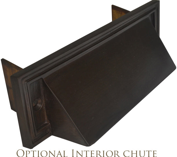 Mission Style Mail Slot for Front Doors (Oil Rubbed Bronze Finish)