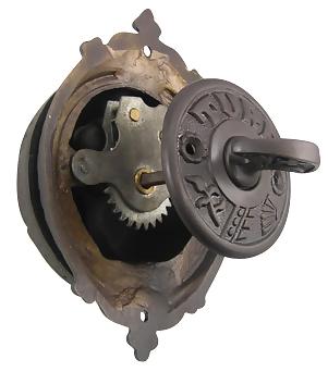 Copper Mountain Oil Rubbed Bronze Eastlake Mechanical Twist Doorbell