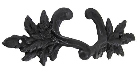 6 Inch Overall (4 3/8 Inch c-c) Solid Brass Ornate French Leaves Pull (Oil Rubbed Bronze Finish)