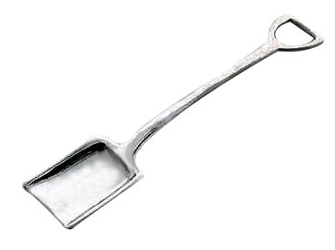 Set of 4 Salt Spoons - Tiffany Style Shovel Sterling Salt Spoons