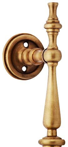 9 1/2 Inch Solid Brass Large Victorian Pull (Antique Brass Finish)