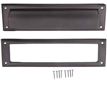 Magazine Size Front Door Mail Slot (Oil Rubbed Bronze Finish)