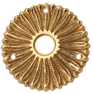 Solid Brass Provincial Style Rosette (Polished Brass Finish)