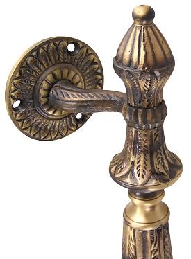 15 1/2 Inch Large Solid Brass Door Pull (Antique Brass Finish)
