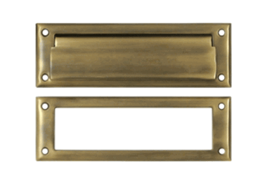 8 7/8 Inch Brass Mail & Letter Flap Slot (Antique Brass Finish)
