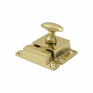 1 1/2 x 1 3/4 Inch Solid Brass Cabinet Lock (Polished Brass Finish)