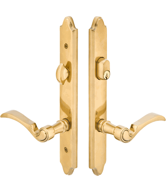 Solid Brass Concord Keyed Style Multi Point Lock Trim (Antique Brass Finish)