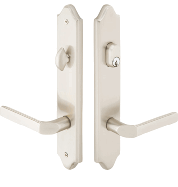 Solid Brass Concord Keyed Style Multi Point Lock Trim (Brushed Nickel Finish)