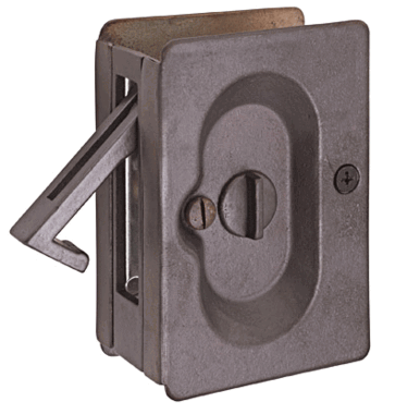 Solid Brass Privacy Pocket Door Lock (Several Finishes Available)