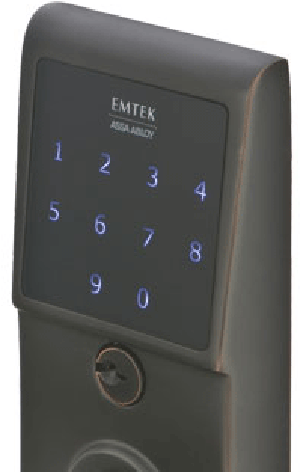 Emtek E4020 Door Hardware EMTouch Brass Keypad Handle Set (Oil Rubbed Bronze Finish)