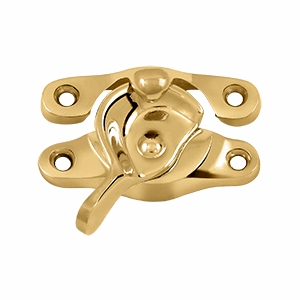 Solid Brass Window Sash Lock 1 inch X 2 5/8 inch (PVD Finish)