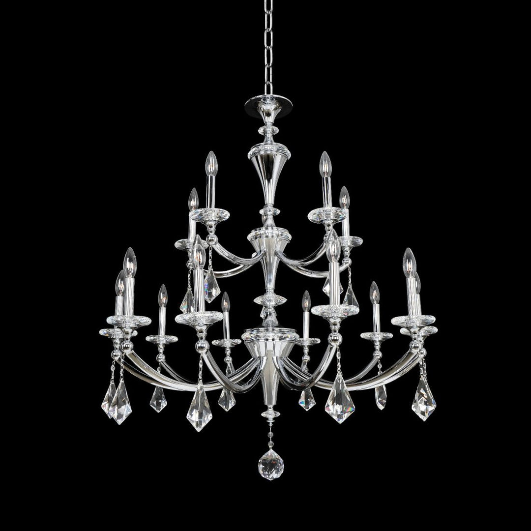 Allegri Floridia (10+5) Light 2 Tier Chandelier