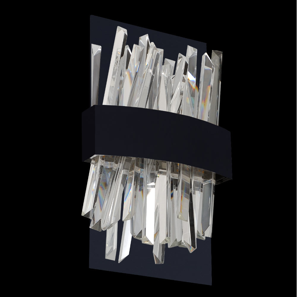 Allegri Glacier LED ADA Wall Sconce Matte Black