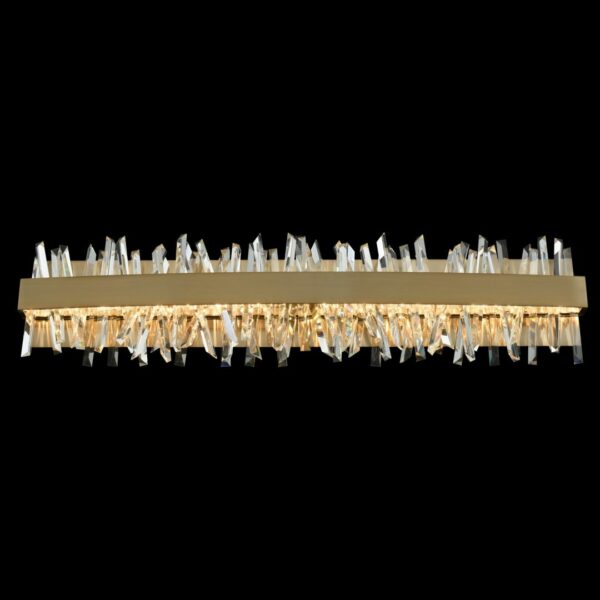 Allegri Glacier 32 Inch LED ADA Bath Brushed Champagne Gold