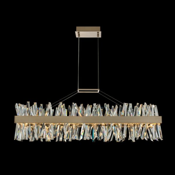 Allegri Glacier 48 Inch LED Island Brushed Champagne Gold