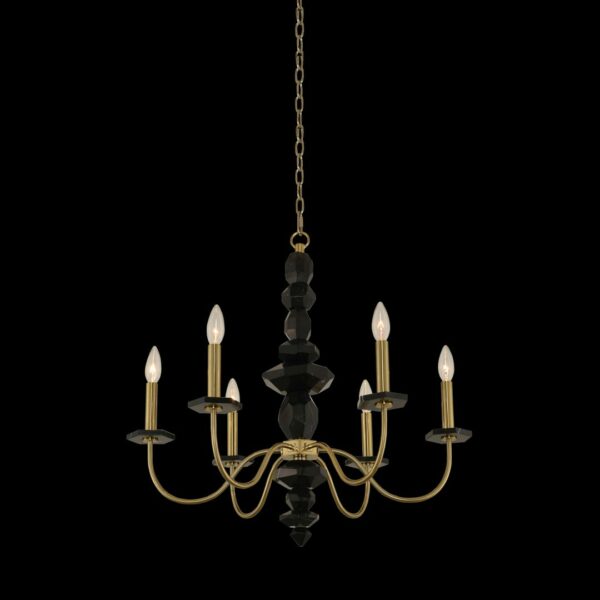 Piedra 6 Light Chandelier Allegri