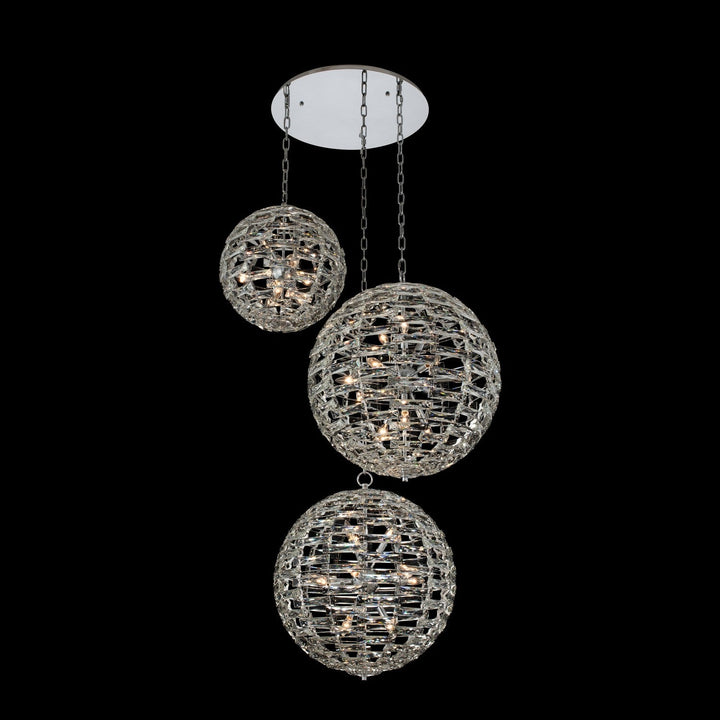 Allegri Alta 3 Orb Multi Drop Foyer (18"+18"+26")