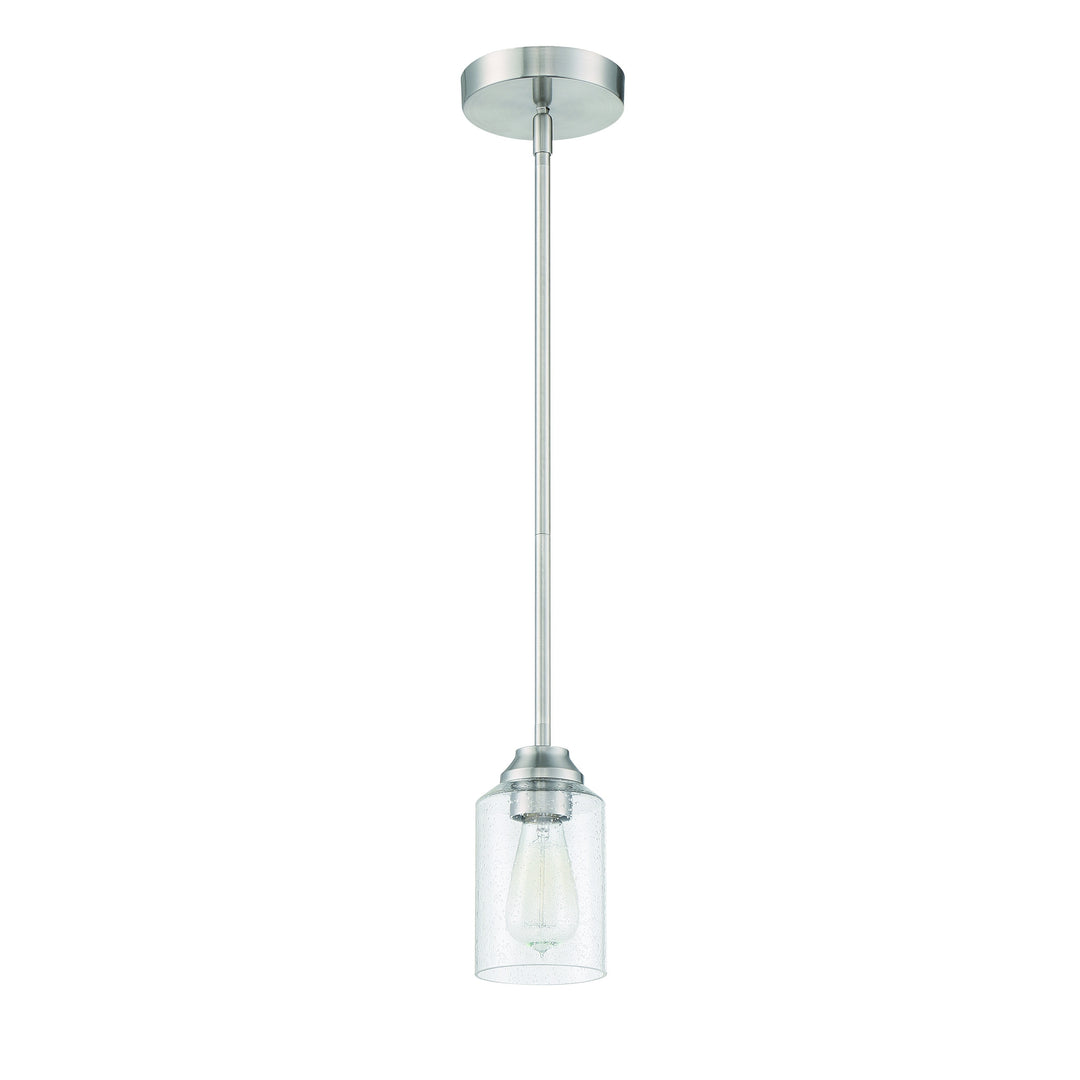 Chicago 1 Light Mini Pendant in Brushed Polished Nickel CRAFTMADE